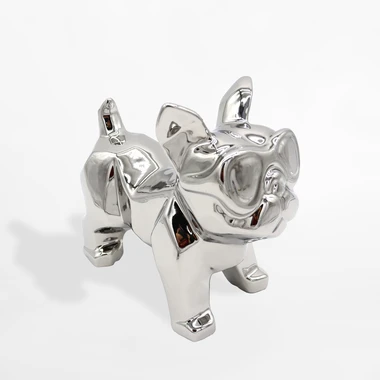 Dekoratívna strieborná figúrka PES 16 cm