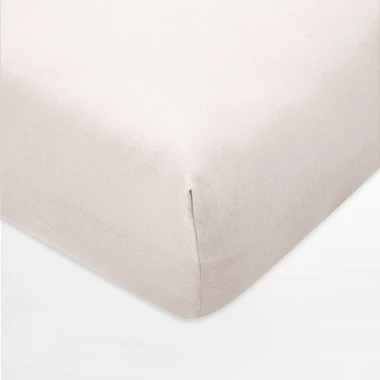 Prestieradlo z džerseja s gumičkou v béžovej farbe IVETTE 90x200 cm