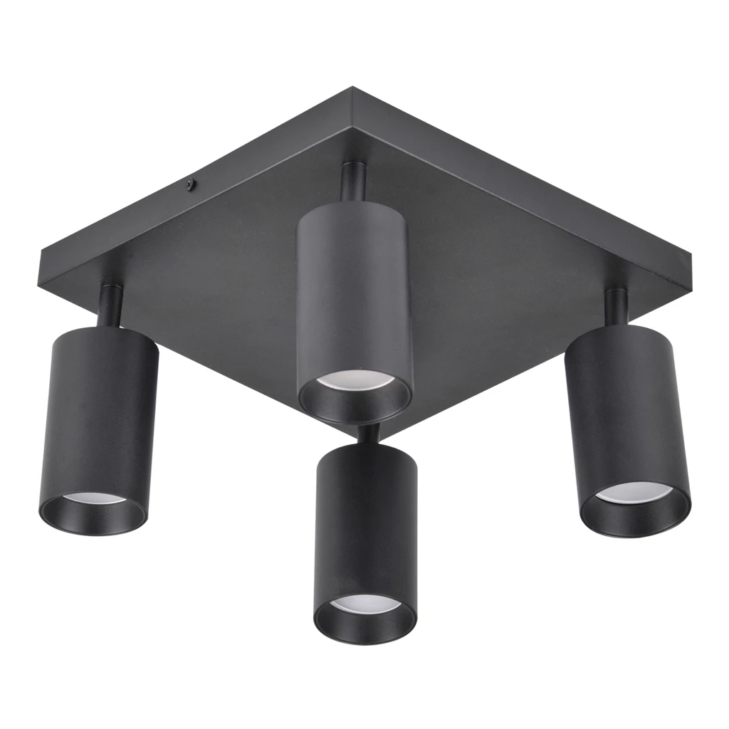 Stropná lampa 4-bodová čierno-zlatá MARIBEL IV