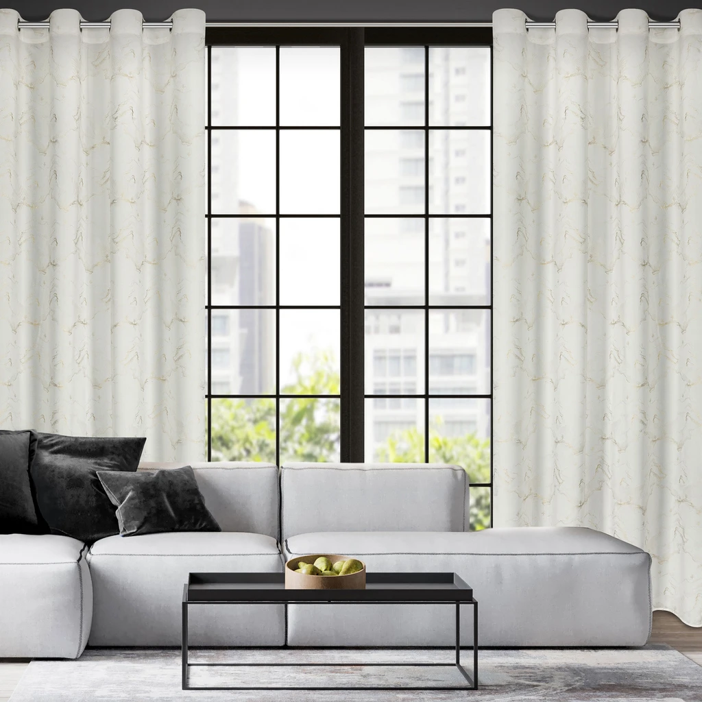 Záves na kolieskach ecru EMILI 140x250 cm