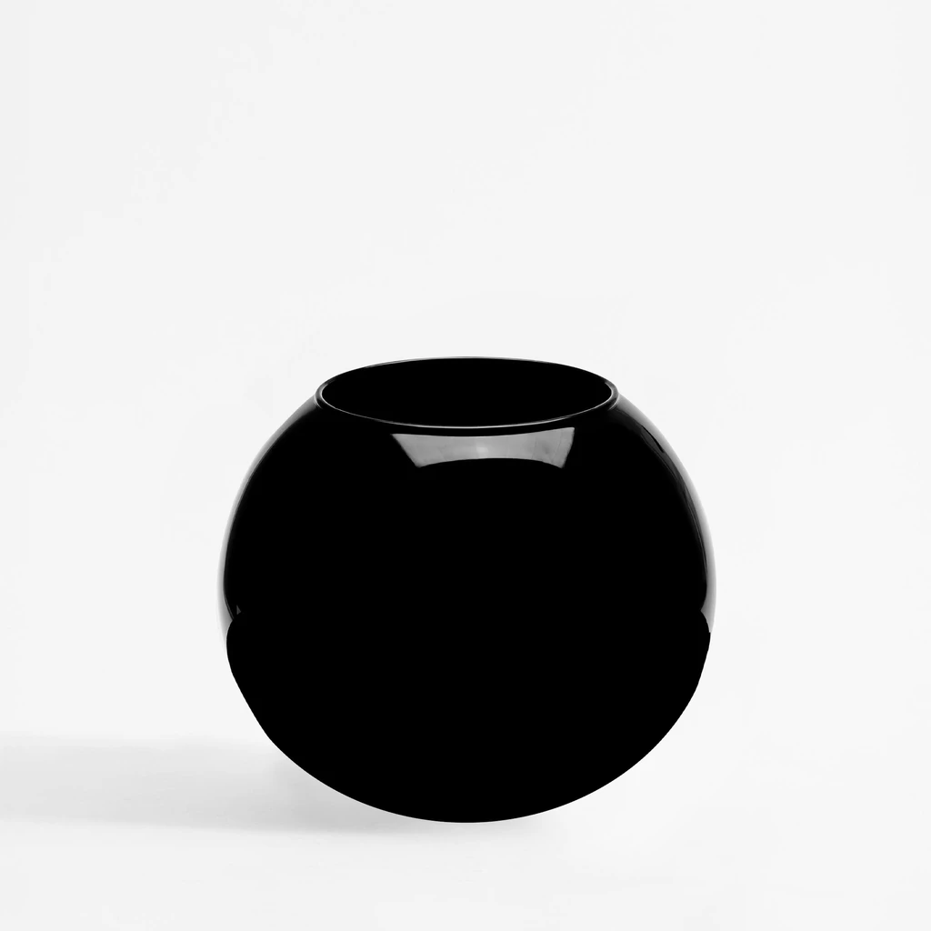 Čierna váza GUĽA 17 cm