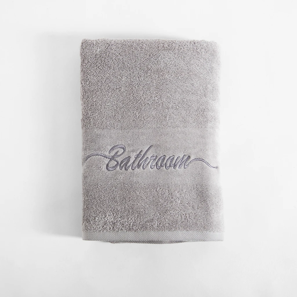 Bavlnený uterák vo svetlosivej farbe FERRO 50x90 cm