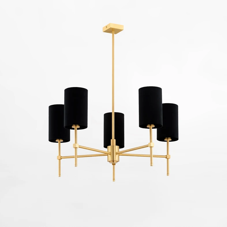 Oprawa przystosowana jest dla 5 żarówek LED typu E14 o mocy 7W.