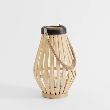 Ratanový lampáš 19x32 cm