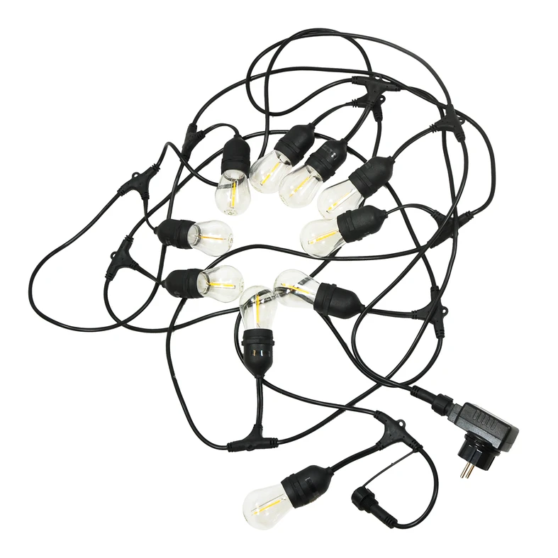 Vonkajšia svetelná reťaz PARTY iP44 5,6 m filament