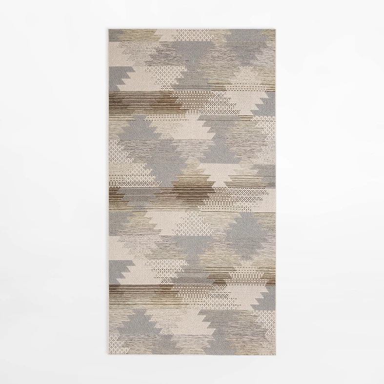 Prostokątny dywan w romby