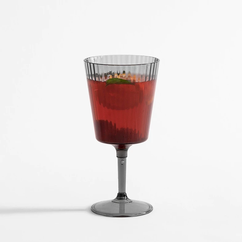 Kieliszek do wina plastikowy szary 400 ml