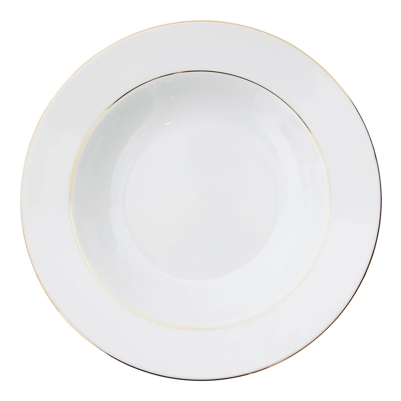 Hlboký tanier MARIA PAULA Zlatá línia 23 cm