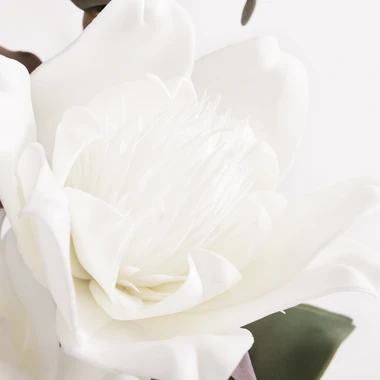 Umelý kvet magnólie biely 103 cm