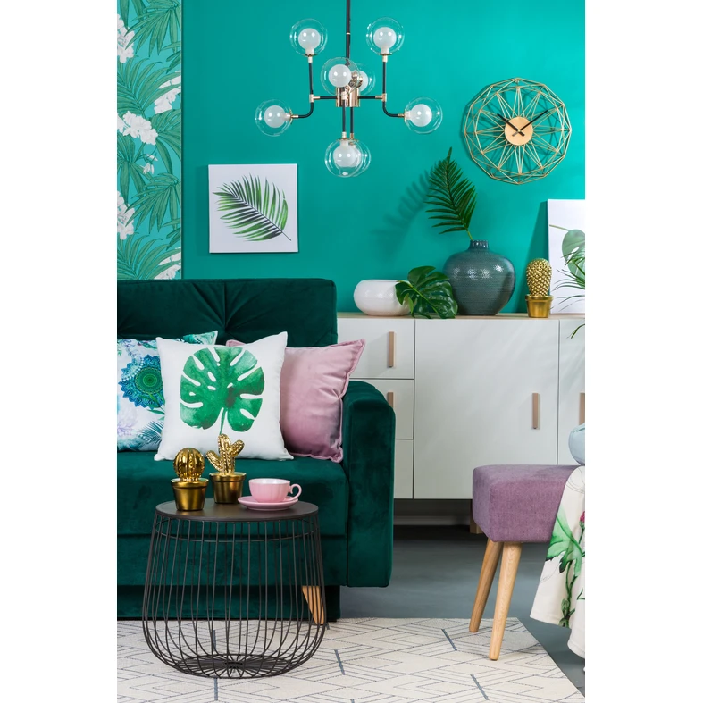 Čierno-zlatý luster RIANO 59 cm