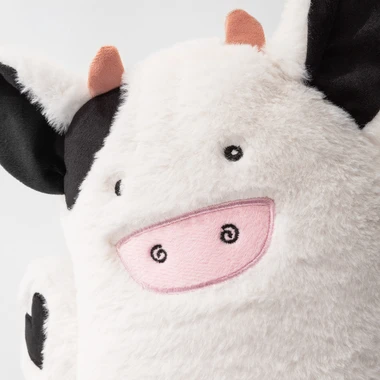 Vankúš plyšák krava HUGGIE 50x33 cm