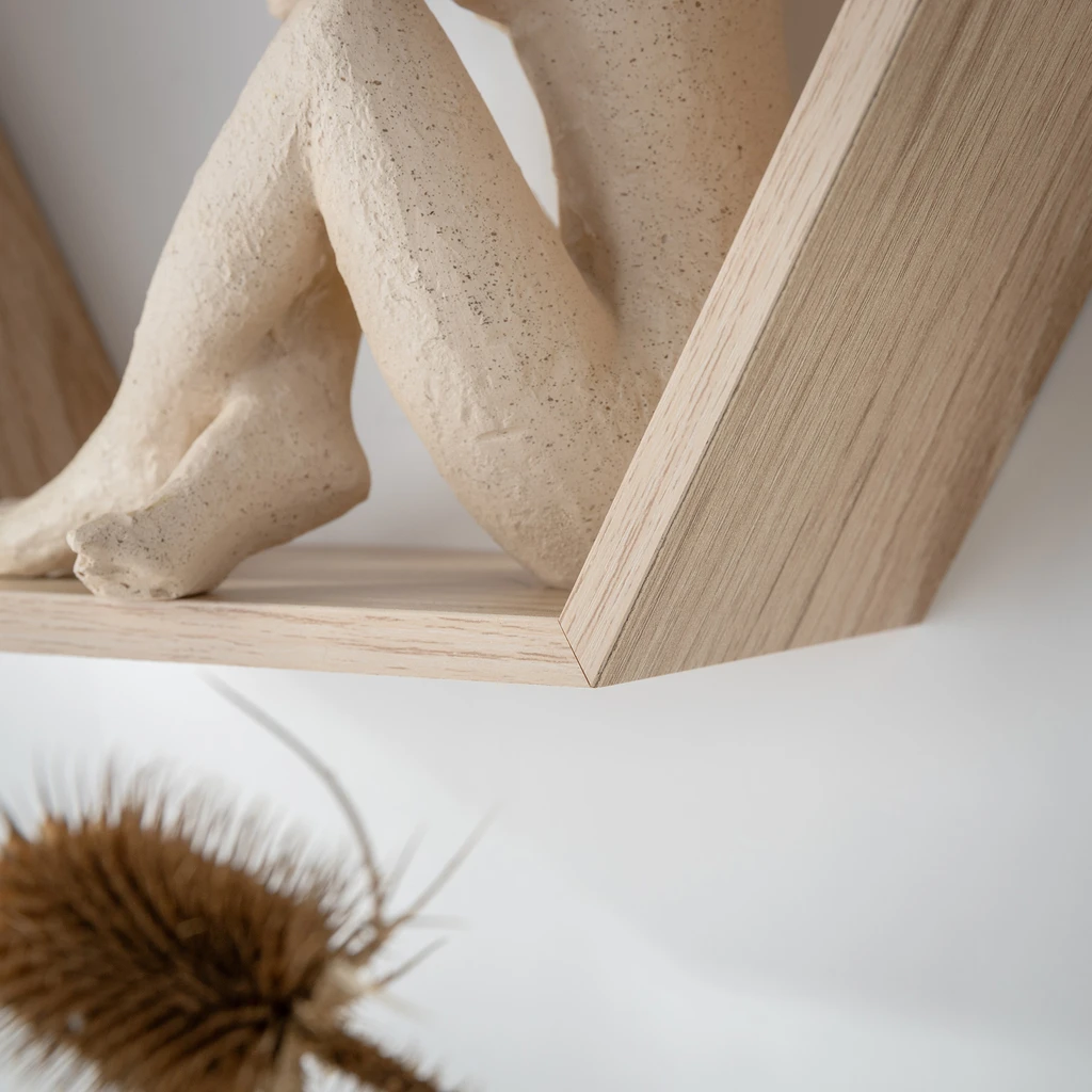 Súprava 3 geometrických nástenných políc