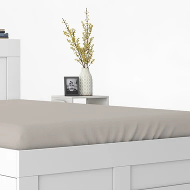 Saténové prestieradlo s gumičkou béžové PURE 140x200 cm