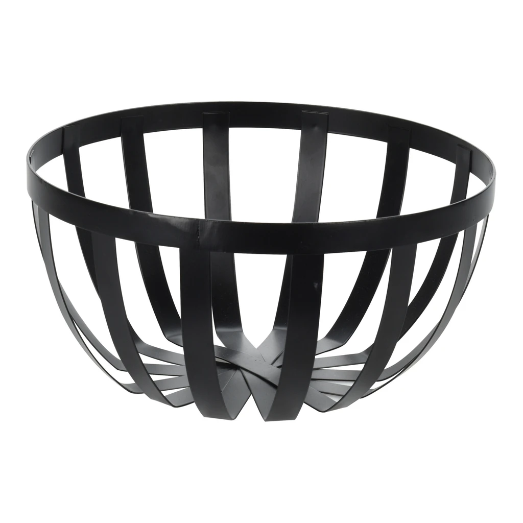 Kovový okrúhly košík na ovocie 25x12 cm
