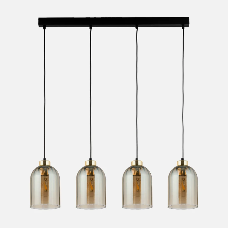 Lampa wisząca z 4 kloszami