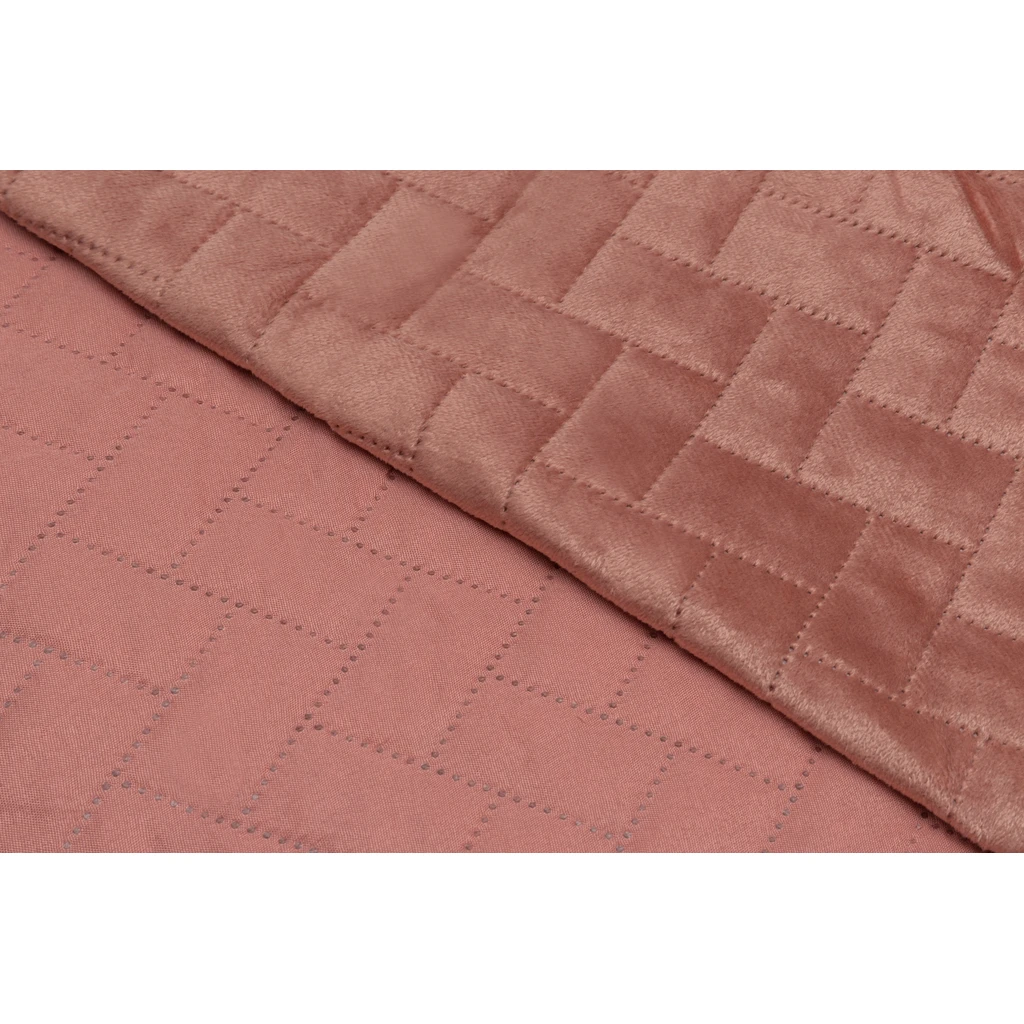 Ružový zamatový prehoz VELVET 200x220 cm