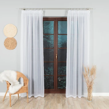 Záclona na páske WOAL biela 140x250 cm