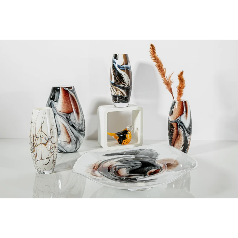 Dekoratívny servírovací tanier RETRO tehlovo červený 45 cm