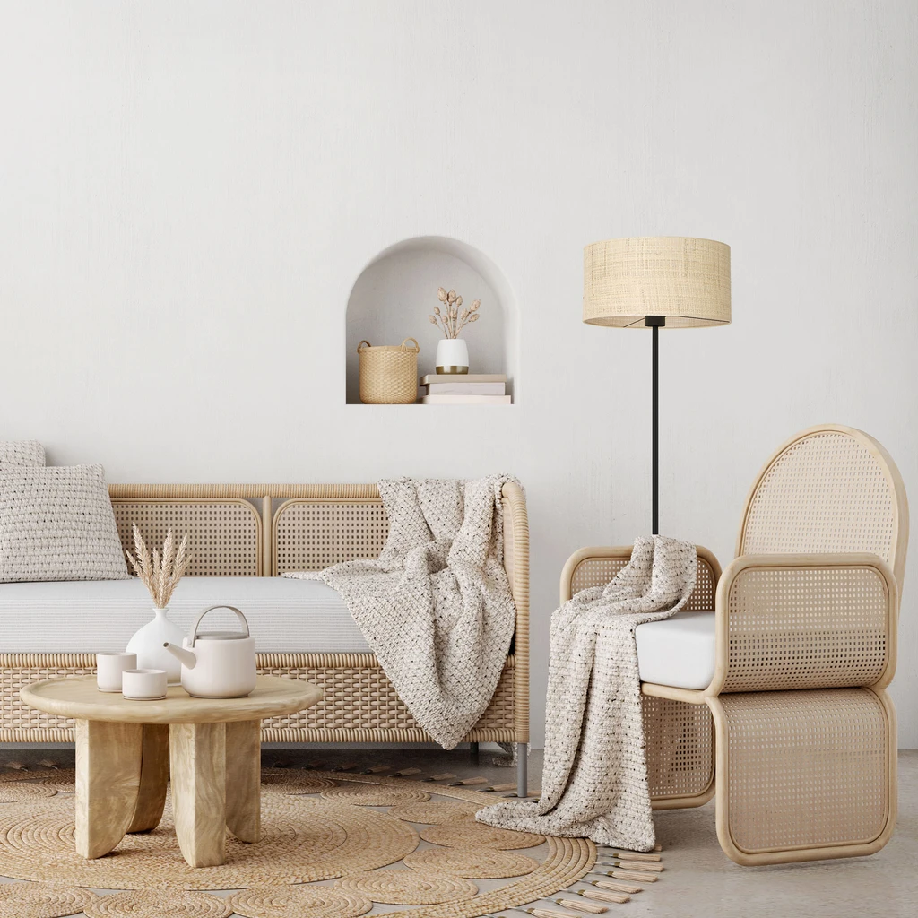 Stojacia lampa RATTAN