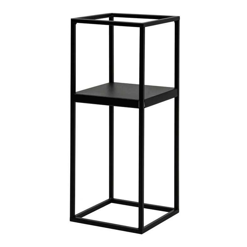 Stojan na kvetináč loft čierny LILLIE 47 cm