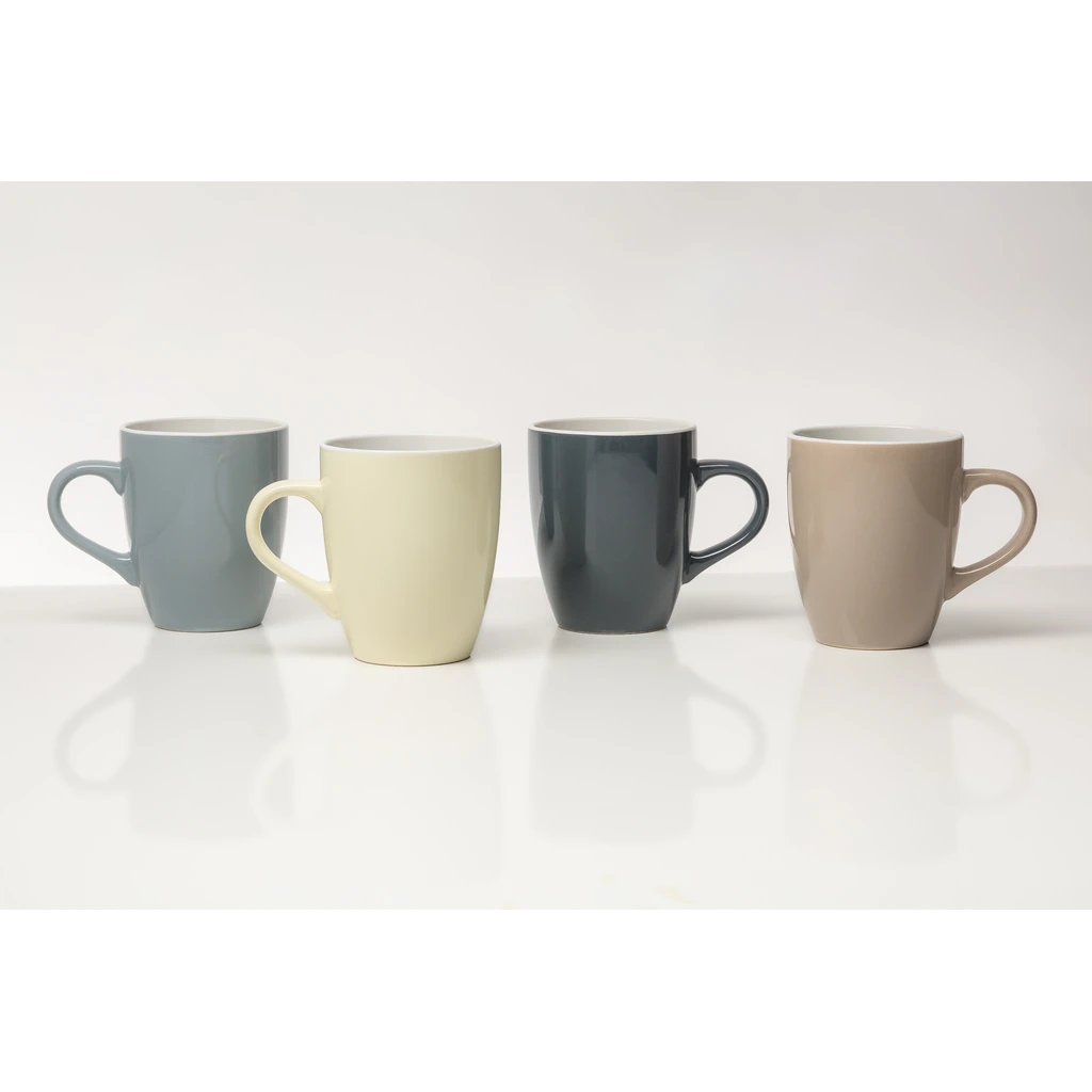 Sada 4 kameninových hrnčekov