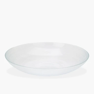 Pruhovaná sklenená miska 30 cm