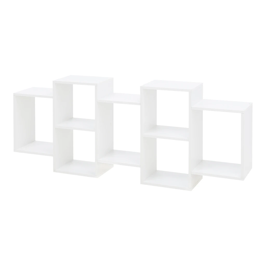 Závesná knižnica biela TRIO