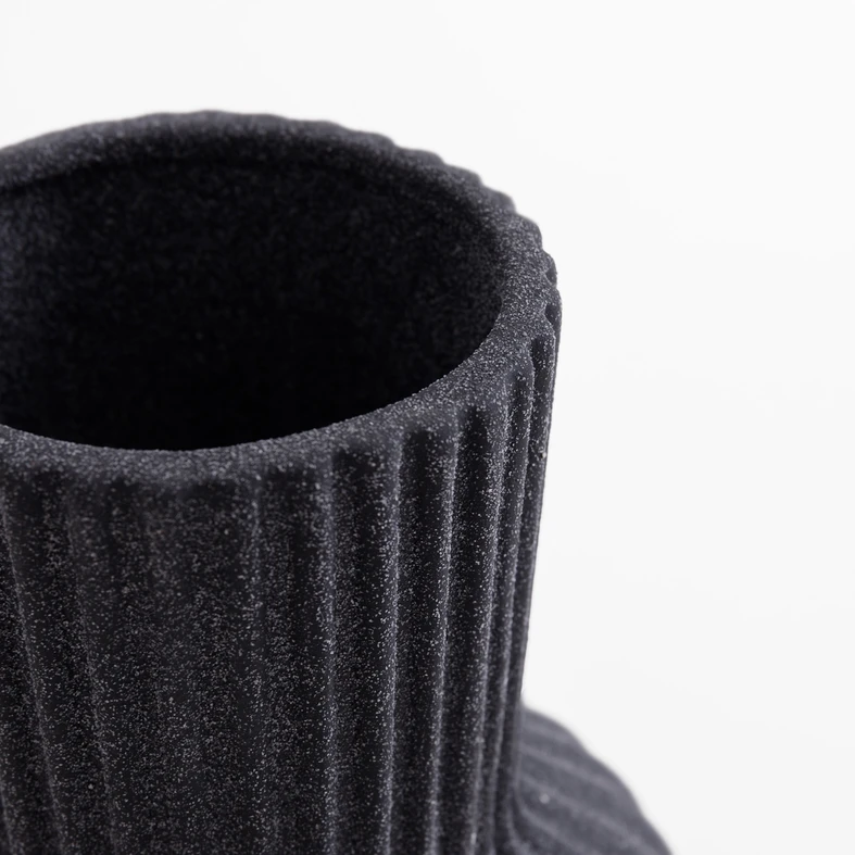 Keramická váza čierna 19,8 cm