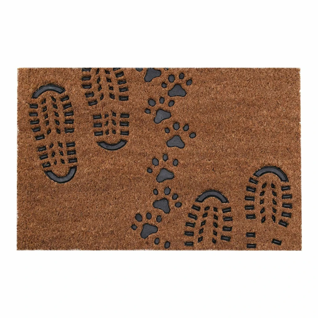 Kokosová rohožka so vzorom topánok 40x60 cm