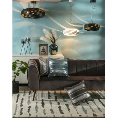 Stropná lampa VENTO čierna