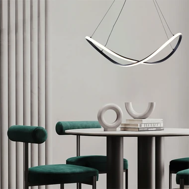 Závesné LED svietidlo ERDA čierne