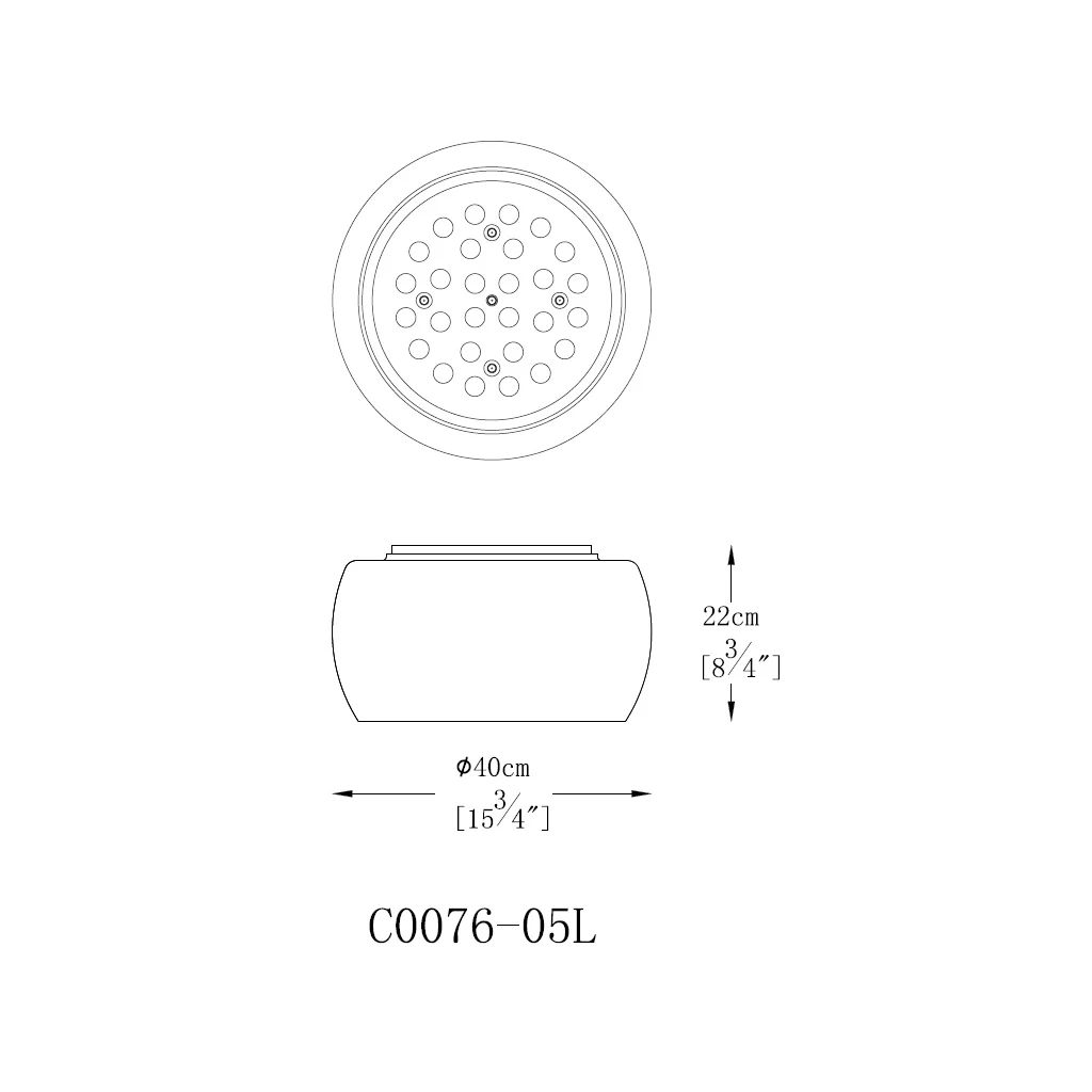 Stropné svietidlo RAIN C0076-05L-F4L9