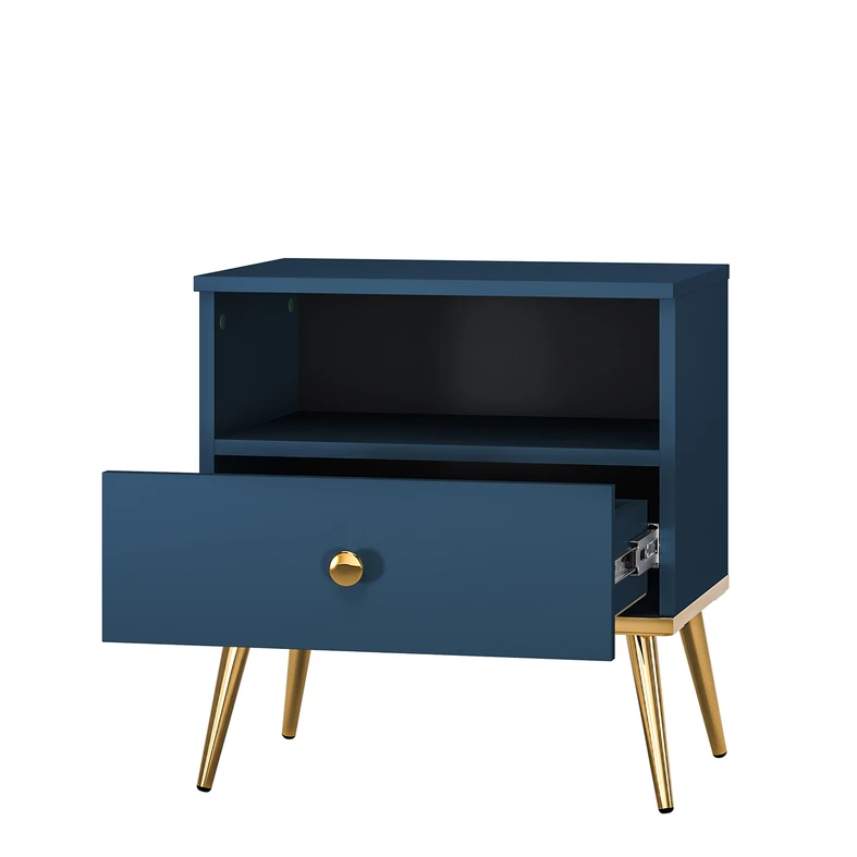 Nočný stolík MARINE, tmavomodrý