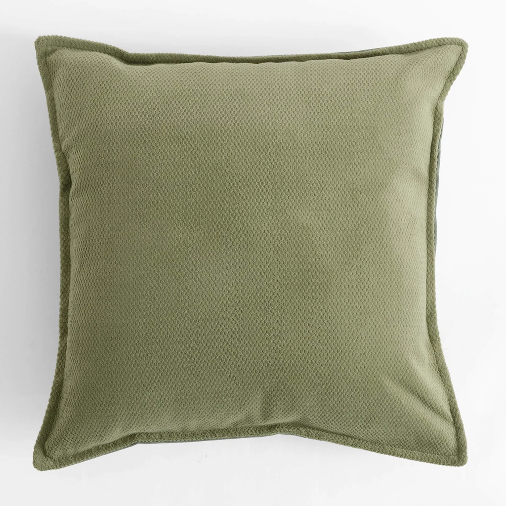 Zielona poszewka ozdobna z zamkiem