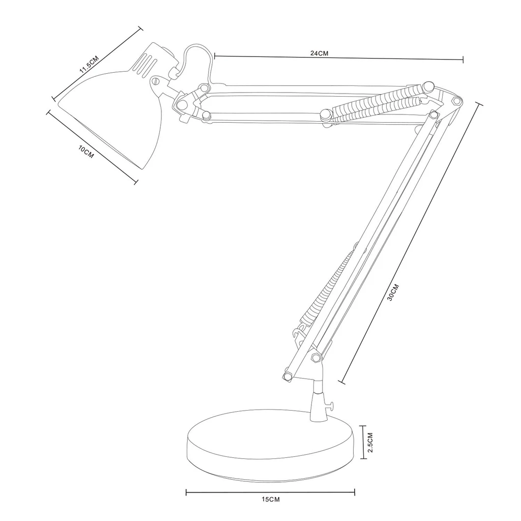 Stolné svietidlo 1112 chróm