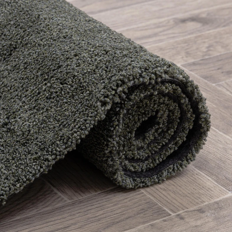 Koberček vhodný na pranie tmavozelený MONA 60 x 115 cm