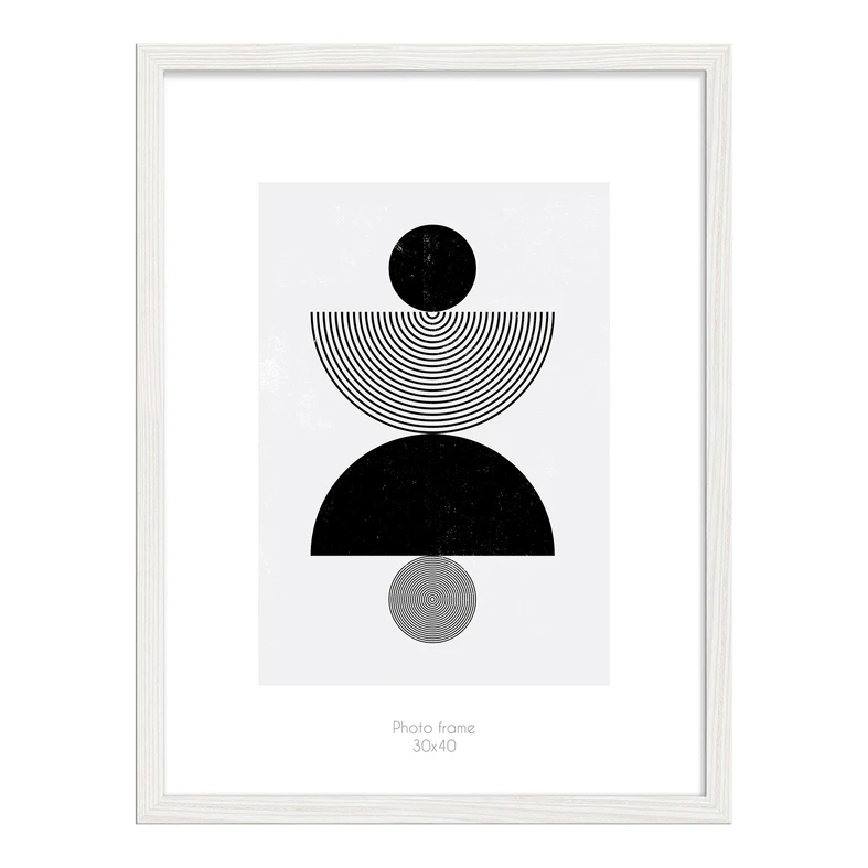 Rámik na fotografiu 30 x 40 biely KYOTO