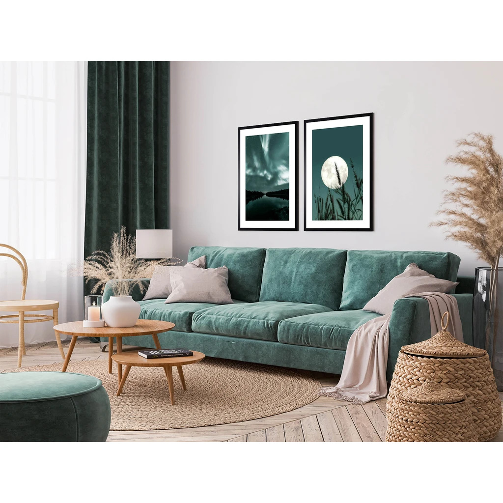 Obraz nočná obloha GREEN SKY I 53 x 73 cm