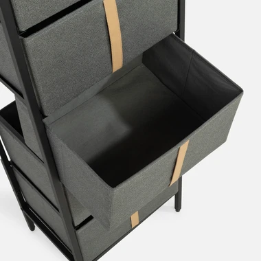 Vysoká komoda z textilu LENISSO