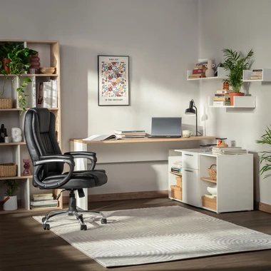 Sada 3 políc TRIO biela