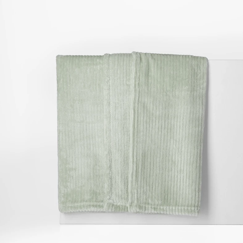 Koc miętowy RENEE 130x160 cm z poliestru.