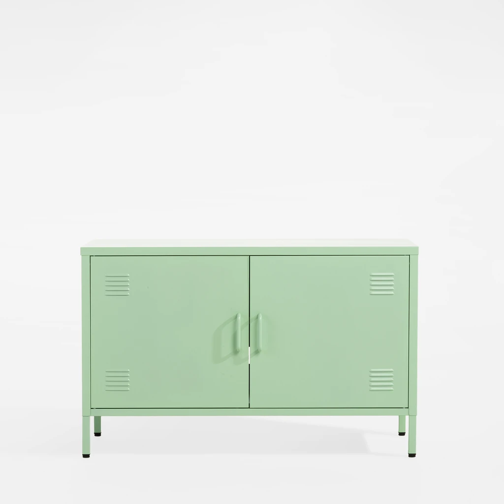 Komoda 2-dverová SOLANS svetlozelená