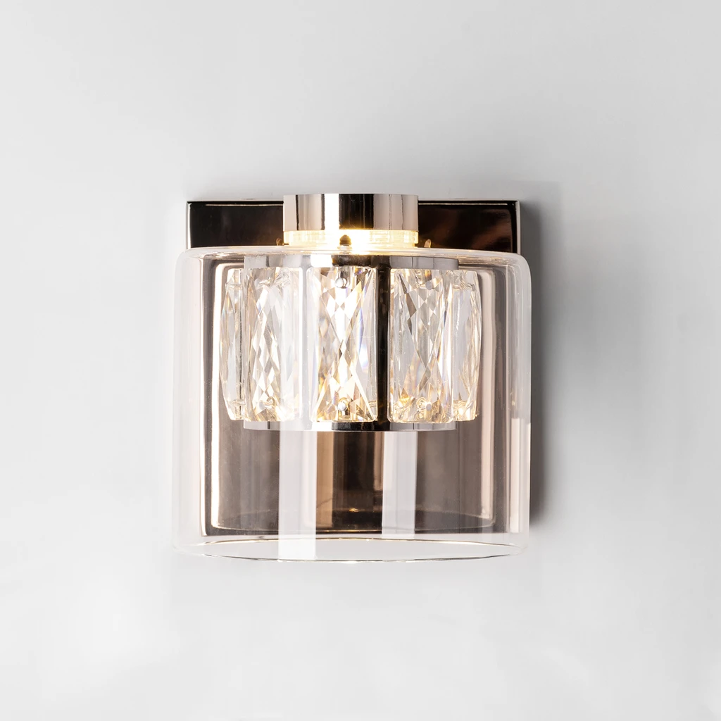 LED nástenné svietidlo francúzske zlato GEM