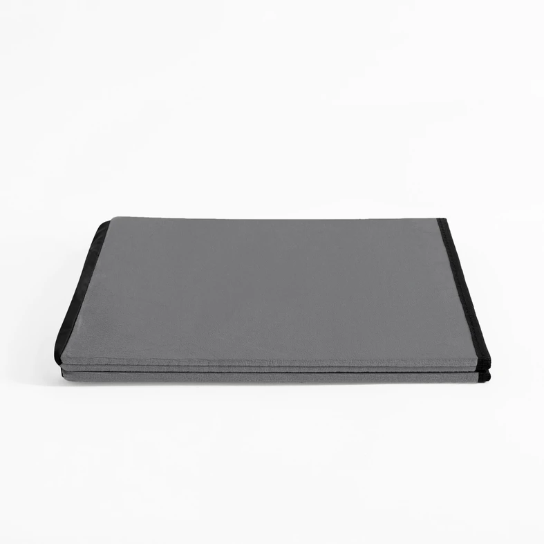 Skladací puf sivý 38x37,5 cm