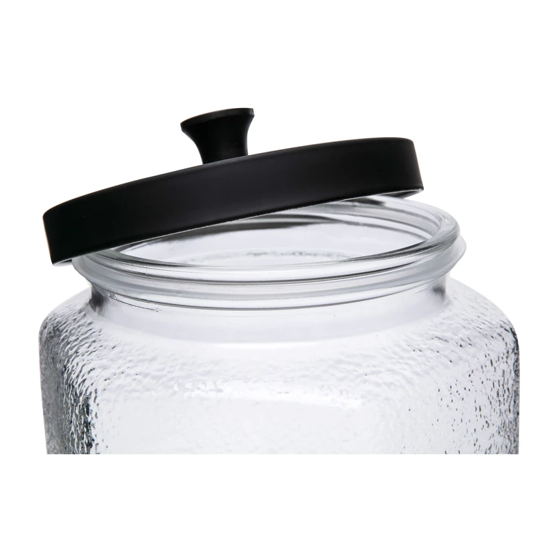 Sklenená nádoba s kovovým vekom 1,2 l