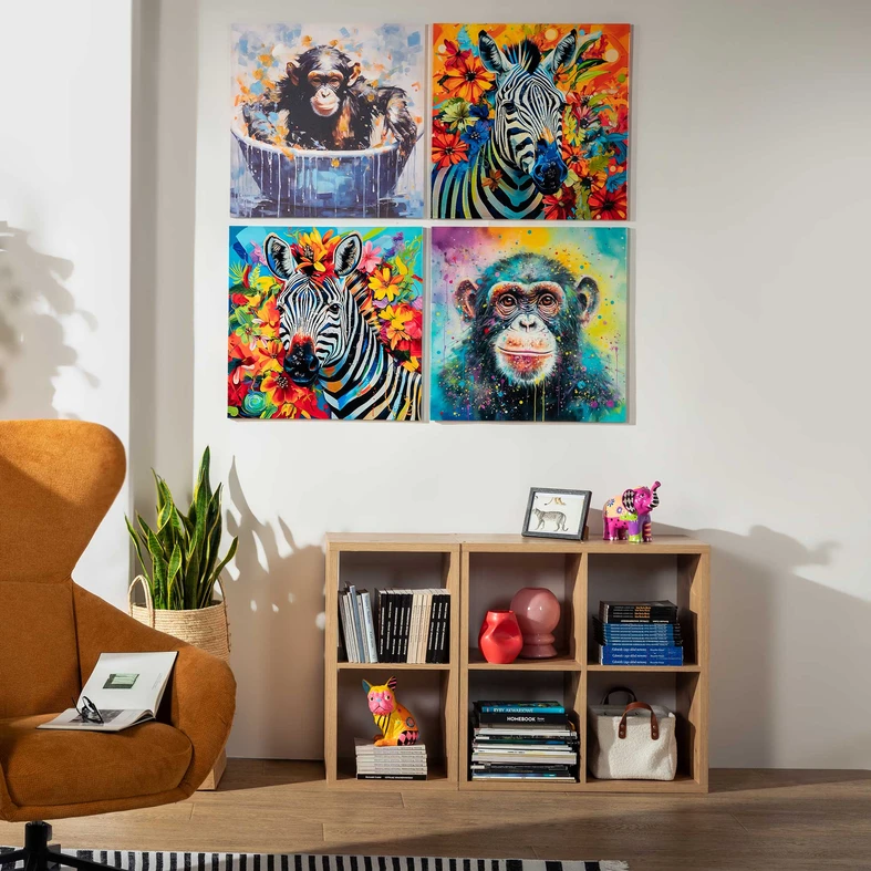 Obraz na plátne ZEBRA II 60x60 cm