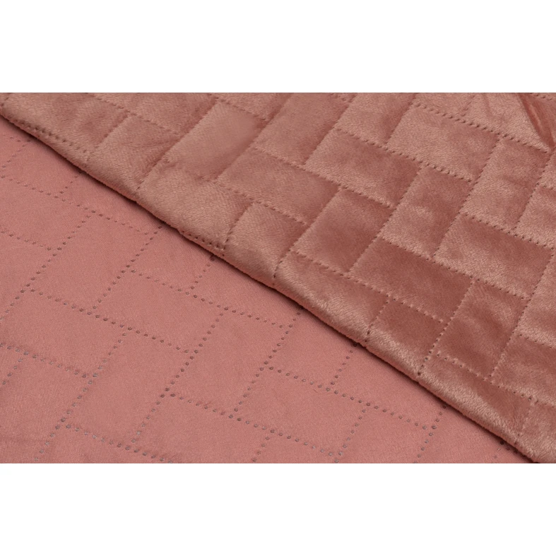 Ružový zamatový prehoz VELVET 200x220 cm
