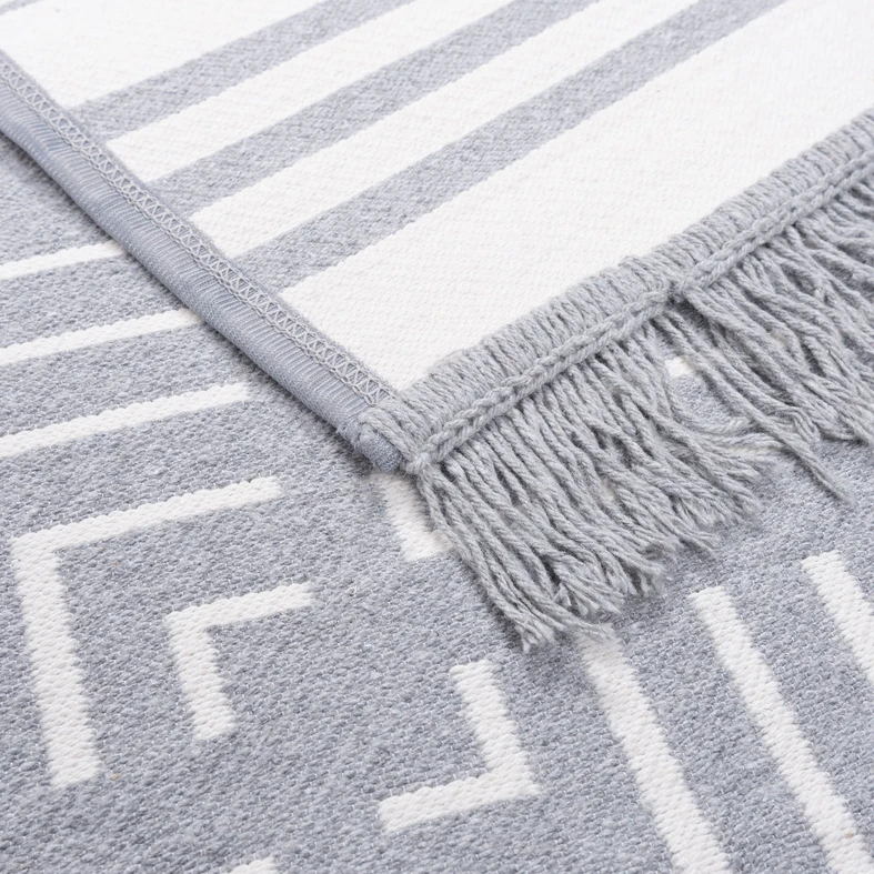Geometrický koberec v sivej farbe ALBORG 50x80 cm