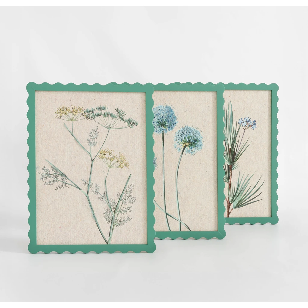 Botanický obraz zelený 30x40 cm