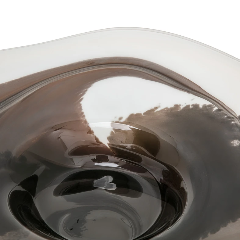 Dekoratívny servírovací tanier RETRO hnedý 45 cm